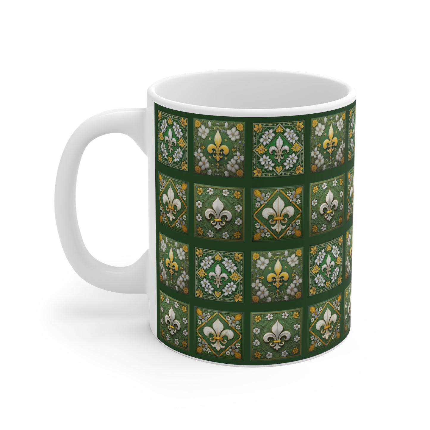 GREEN Mosaic. Mug 11oz