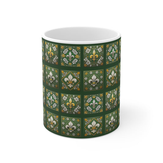 GREEN Mosaic. Mug 11oz