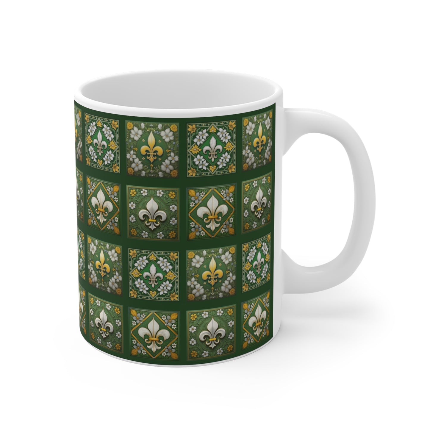 GREEN Mosaic. Mug 11oz